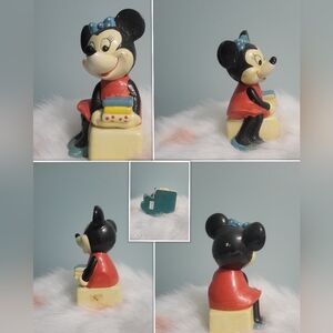 Vintage Walt Disney Schmid Mickey & Minnie Bookends